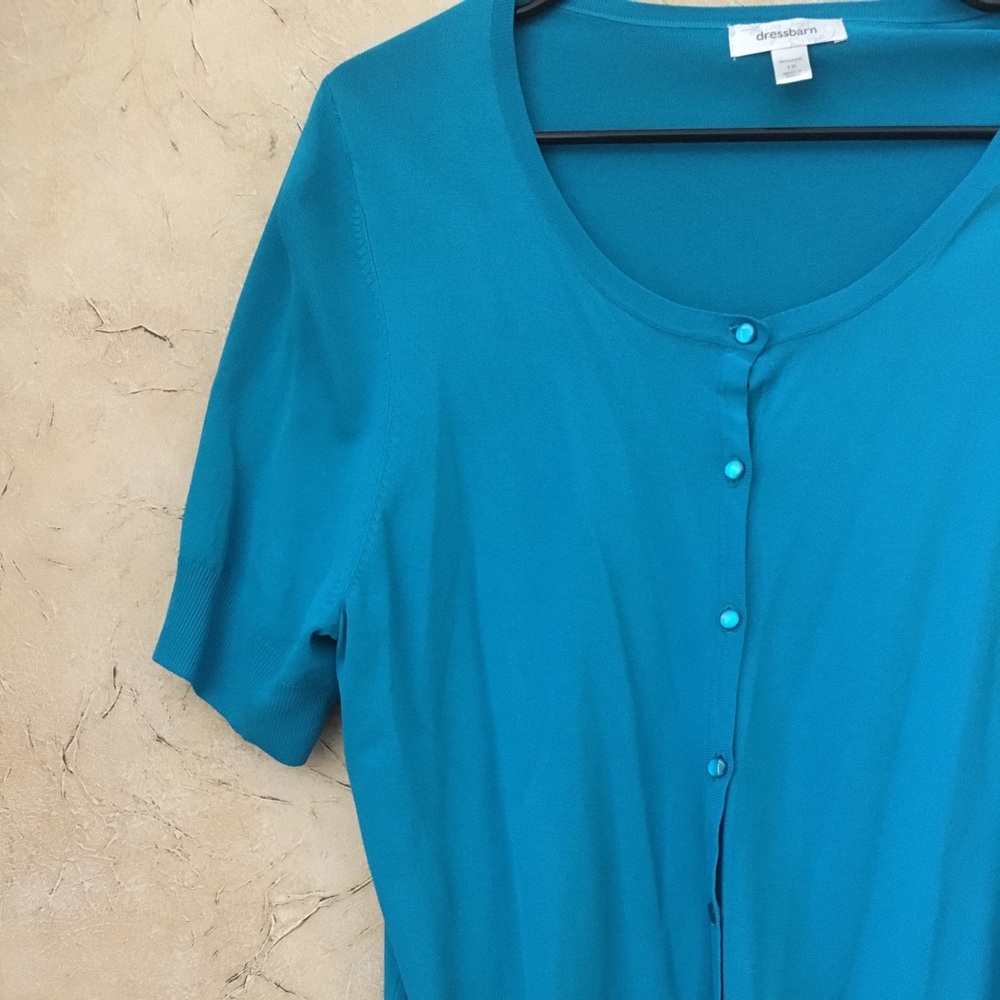Teal cardigan